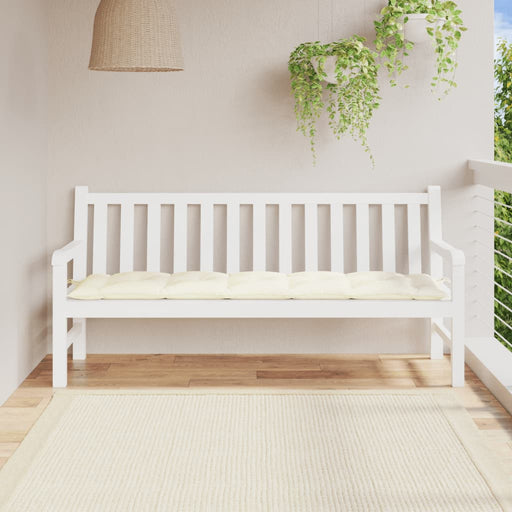 Pernă bancă de grădină, alb crem, 180x50x7 cm, textil oxford - WALTI WALTI