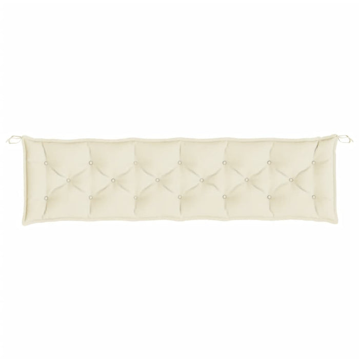 Pernă bancă de grădină, alb crem, 200x50x7 cm, textil oxford WALTI