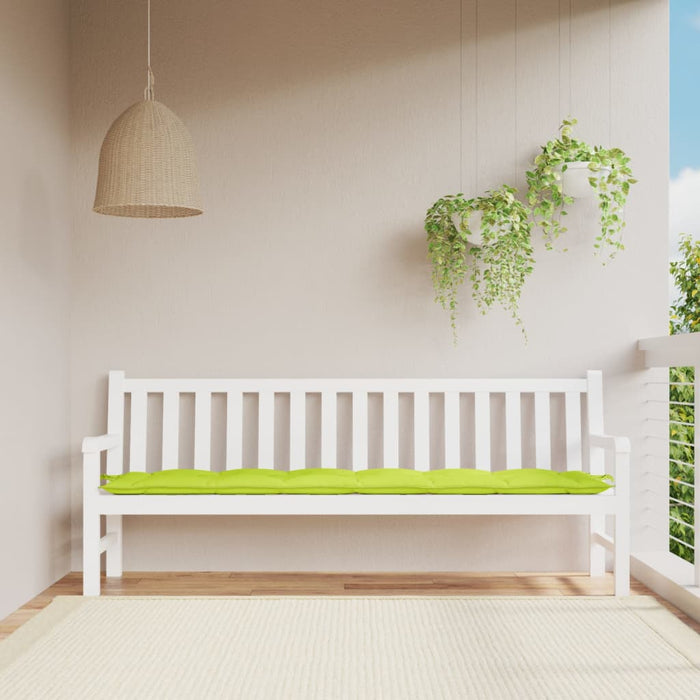 Pernă bancă de grădină verde aprins 200x50x7 cm material oxford WALTI
