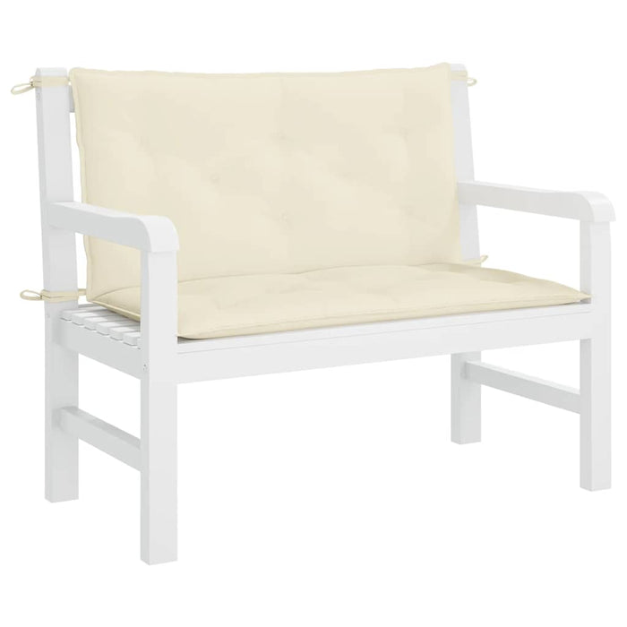 Pernă bancă de grădină, alb crem 100x(50+50)x7 cm textil oxford - WALTI WALTI