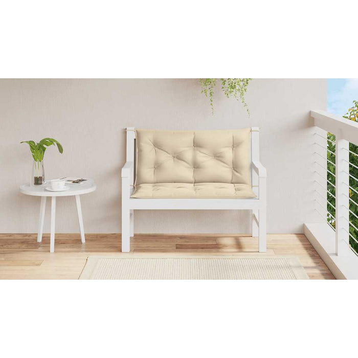 Pernă bancă de grădină, bej, 100x(50+50)x7 cm, material oxford WALTI
