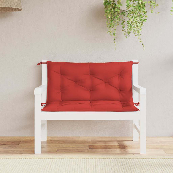 Pernă bancă de grădină, roșu, 100x(50+50)x7 cm, material oxford WALTI