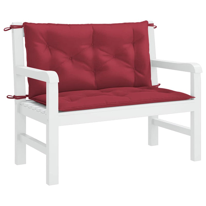 Pernă bancă de grădină roșu vin 100x(50+50)x7cm material oxford WALTI
