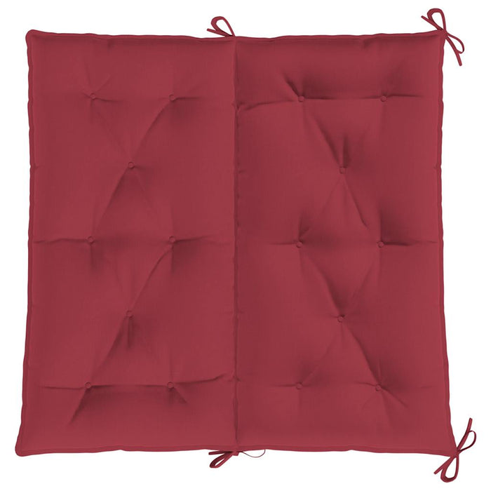 Pernă bancă de grădină roșu vin 100x(50+50)x7cm material oxford WALTI
