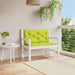 Pernă bancă grădină, verde aprins 100x(50+50)x7cm textil oxford - WALTI WALTI