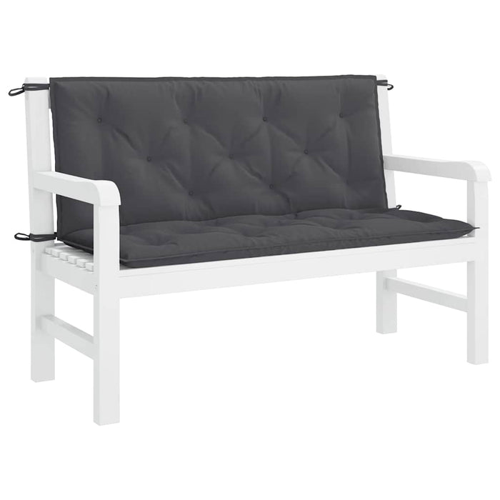 Pernă bancă de grădină antracit 120x(50+50)x7cm material oxford - WALTI WALTI