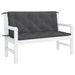 Pernă bancă de grădină antracit 120x(50+50)x7cm material oxford - WALTI WALTI