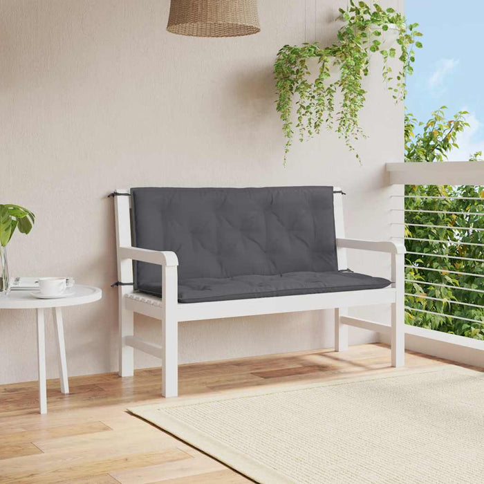 Pernă bancă de grădină antracit 120x(50+50)x7cm material oxford - WALTI WALTI