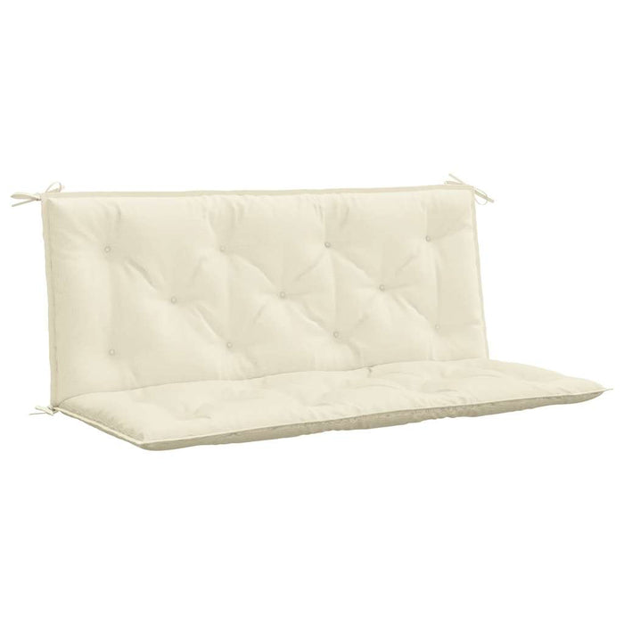 Pernă bancă de grădină, alb crem 120x(50+50)x7 cm textil oxford - WALTI WALTI
