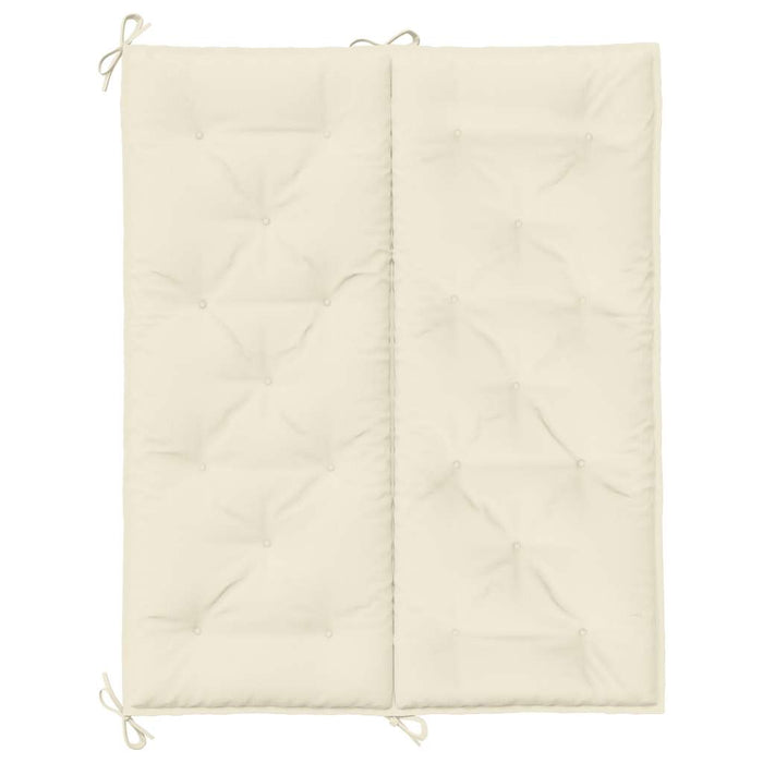 Pernă bancă de grădină, alb crem 120x(50+50)x7 cm textil oxford - WALTI WALTI