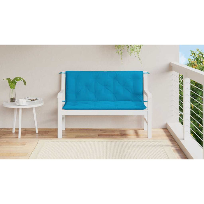 Pernă de bancă albastru deschis 120x(50+50)x7cm material oxford - WALTI WALTI