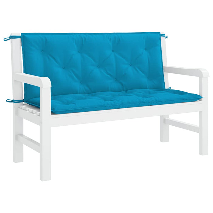 Pernă de bancă albastru deschis 120x(50+50)x7cm material oxford - WALTI WALTI