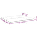 Pernă de bancă albastru deschis 120x(50+50)x7cm material oxford - WALTI WALTI