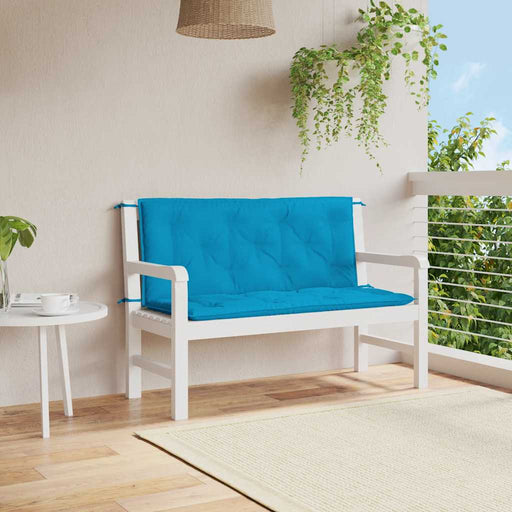 Pernă de bancă albastru deschis 120x(50+50)x7cm material oxford - WALTI WALTI