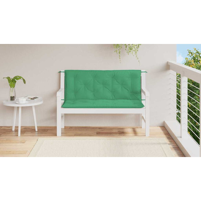 Pernă bancă de grădină, verde, 120x(50+50)x7cm, material oxford WALTI