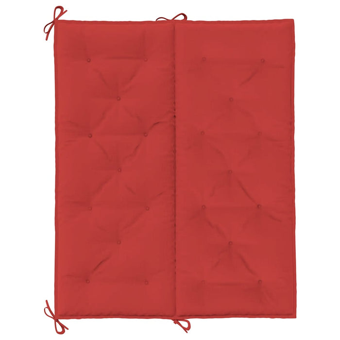 Pernă de bancă de grădină roșu 120x(50+50)x7 cm material oxford WALTI