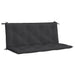 Pernă bancă de grădină, negru, 120x(50+50)x7cm, material oxford - WALTI WALTI