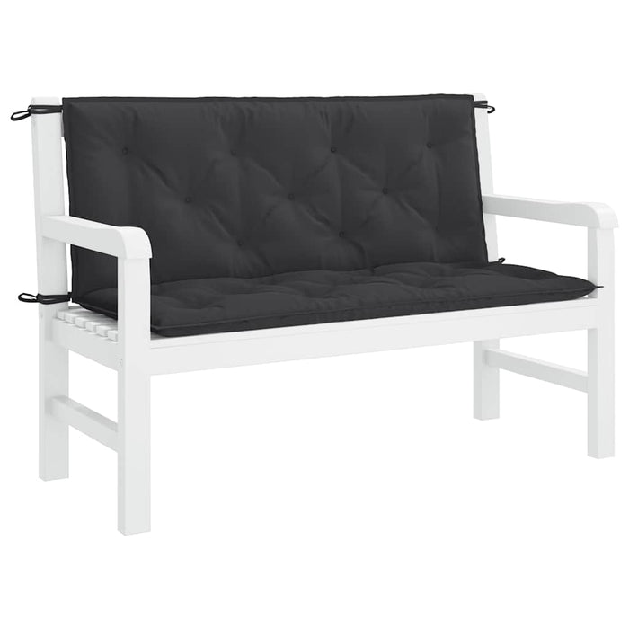 Pernă bancă de grădină, negru, 120x(50+50)x7cm, material oxford - WALTI WALTI