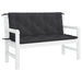 Pernă bancă de grădină, negru, 120x(50+50)x7cm, material oxford - WALTI WALTI