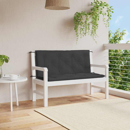 Pernă bancă de grădină, negru, 120x(50+50)x7cm, material oxford - WALTI WALTI