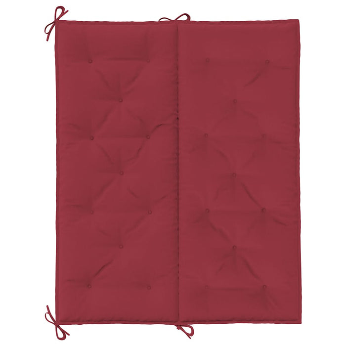 Pernă bancă de grădină roșu vin, 120x(50+50)x7cm, textil oxford - WALTI WALTI