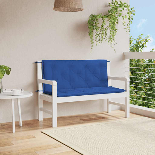 Pernă bancă de grădină albastru 120x(50+50)x7cm material oxford - WALTI WALTI