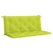 Pernă bancă grădină, verde aprins 120x(50+50)x7cm textil oxford - WALTI WALTI