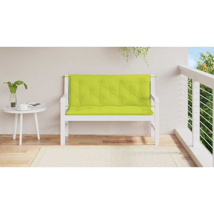 Pernă bancă grădină, verde aprins 120x(50+50)x7cm textil oxford - WALTI WALTI