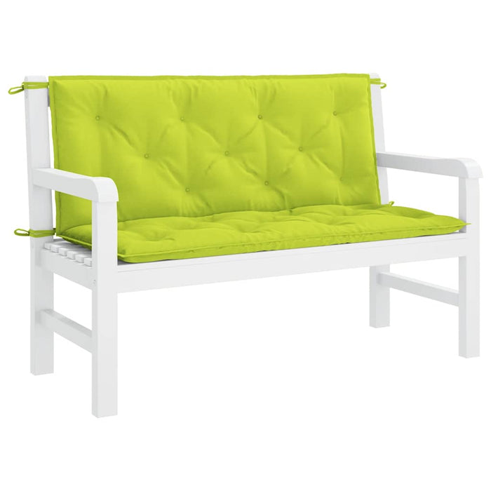 Pernă bancă grădină, verde aprins 120x(50+50)x7cm textil oxford - WALTI WALTI