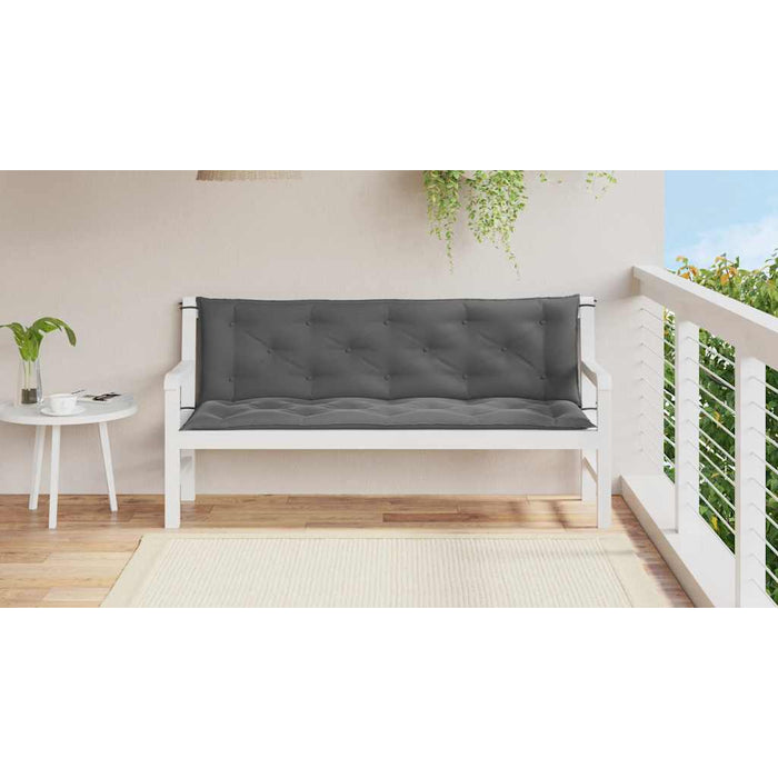 Pernă bancă de grădină antracit 150x(50+50)x7cm material oxford - WALTI WALTI
