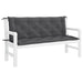 Pernă bancă de grădină antracit 150x(50+50)x7cm material oxford - WALTI WALTI