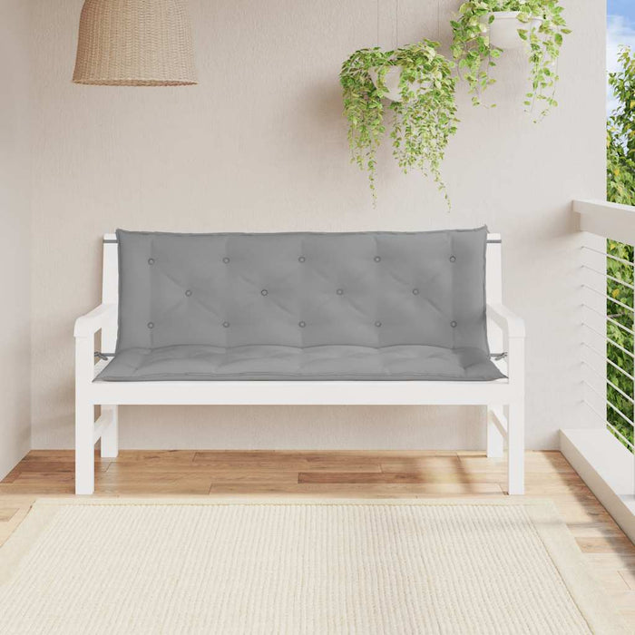Pernă de bancă de grădină gri, 150x(50+50)x7cm, material oxford - WALTI WALTI