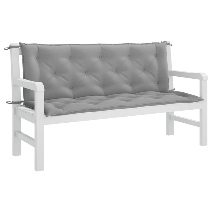 Pernă de bancă de grădină gri, 150x(50+50)x7cm, material oxford - WALTI WALTI