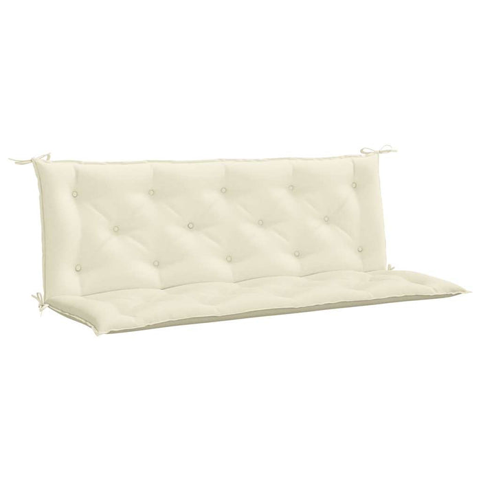 Pernă bancă de grădină alb crem, 150x(50+50)x7cm, textil oxford - WALTI WALTI