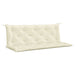 Pernă bancă de grădină alb crem, 150x(50+50)x7cm, textil oxford - WALTI WALTI