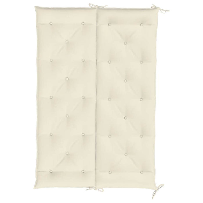 Pernă bancă de grădină alb crem, 150x(50+50)x7cm, textil oxford - WALTI WALTI