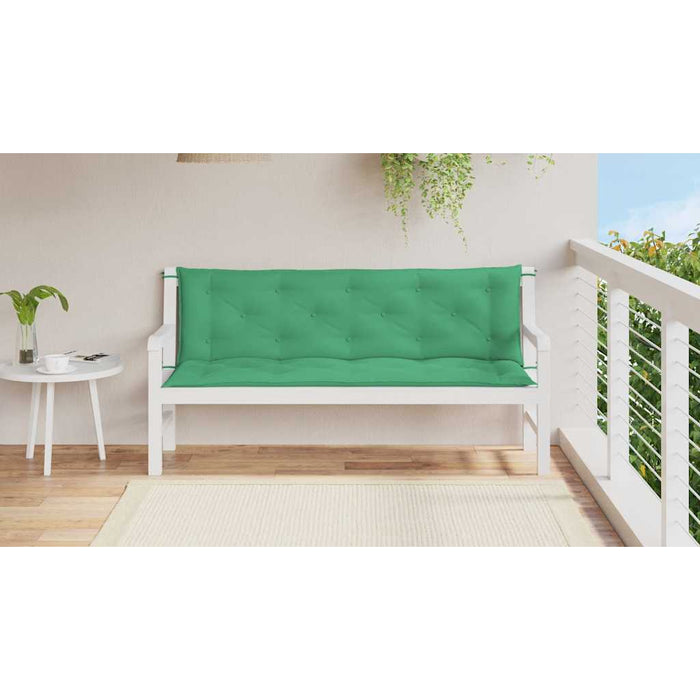 Pernă bancă de grădină, verde, 150x(50+50)x7cm, material oxford - WALTI WALTI