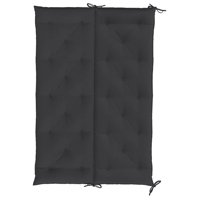 Pernă bancă de grădină, negru, 150x(50+50)x7cm, material oxford - WALTI WALTI