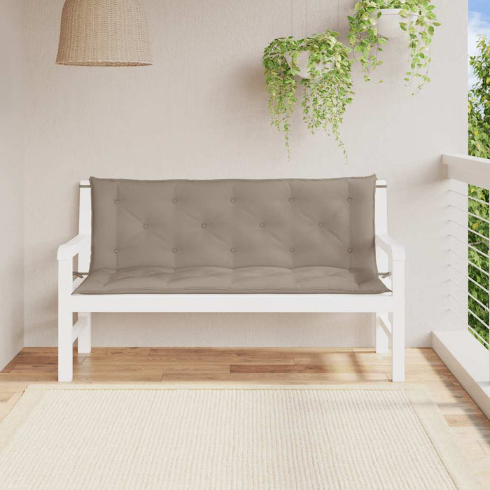 Pernă bancă grădină, gri taupe 150x(50+50)x7cm material oxford - WALTI WALTI