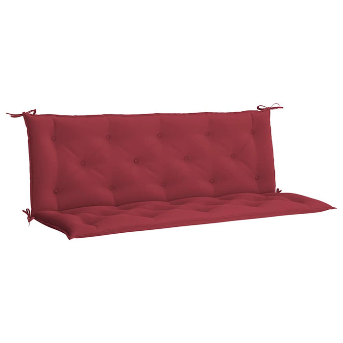 Pernă bancă de grădină roșu vin, 150x(50+50)x7cm, textil oxford WALTI