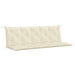 Pernă bancă de grădină alb crem, 180x(50+50)x7cm, textil oxford - WALTI WALTI