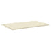 Pernă bancă de grădină alb crem, 180x(50+50)x7cm, textil oxford - WALTI WALTI