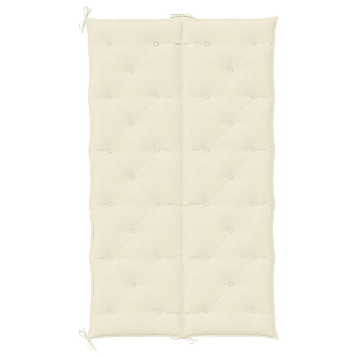 Pernă bancă de grădină alb crem, 180x(50+50)x7cm, textil oxford - WALTI WALTI