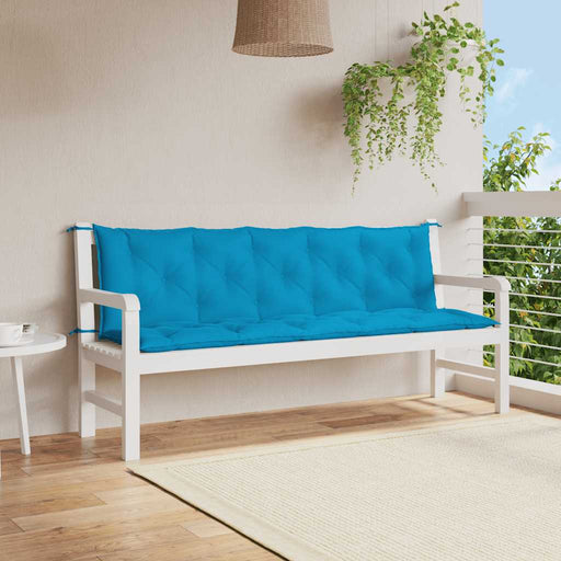 Pernă de bancă albastru deschis 180x(50+50)x7cm material oxford - WALTI WALTI