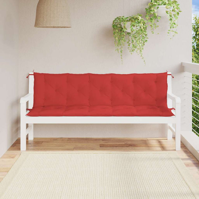 Pernă de bancă de grădină roșu 180x(50+50)x7 cm material oxford - WALTI WALTI