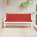 Pernă de bancă de grădină roșu 180x(50+50)x7 cm material oxford - WALTI WALTI