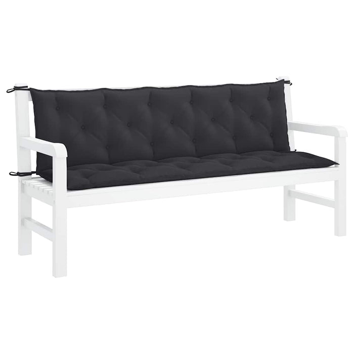 Pernă bancă de grădină, negru, 180x(50+50)x7cm, material oxford - WALTI WALTI