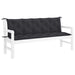 Pernă bancă de grădină, negru, 180x(50+50)x7cm, material oxford - WALTI WALTI