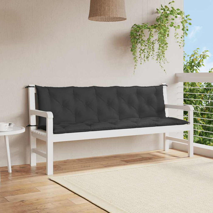 Pernă bancă de grădină, negru, 180x(50+50)x7cm, material oxford - WALTI WALTI