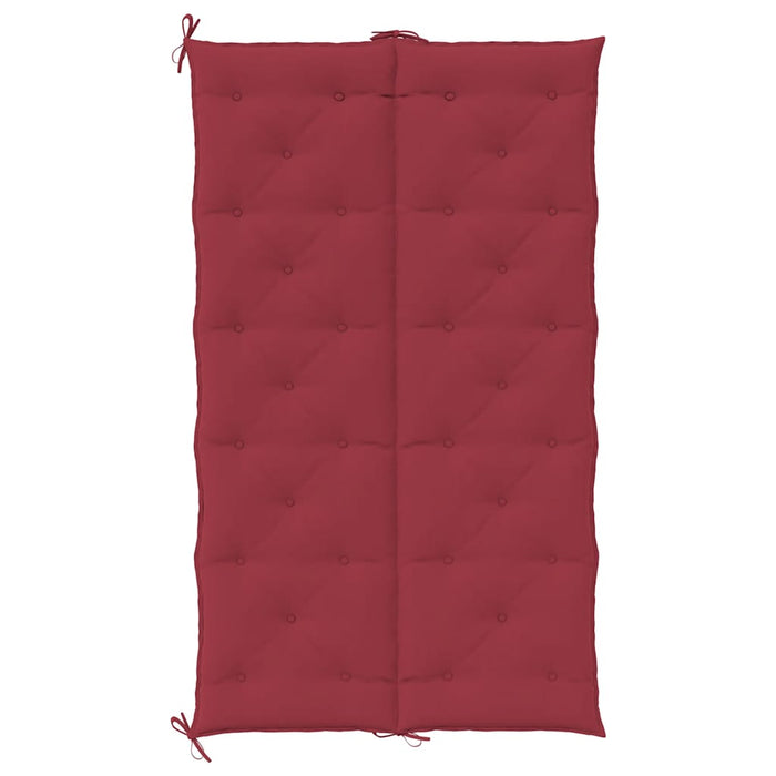 Pernă bancă de grădină roșu vin 100x(50+50)x7cm material oxford WALTI